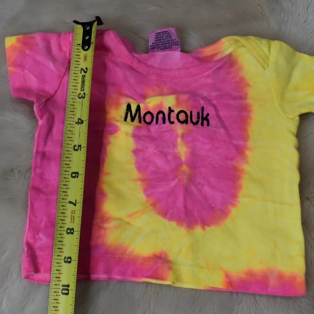 Baby Tie Dyed T-Shirt- Montauk Size 12 Months